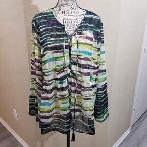 Studio woman bell sleeve top‎ 1x